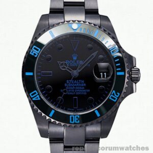 Fake Rolex Submariner BLSTEALTH Men's 40mm Automatic Black Dial